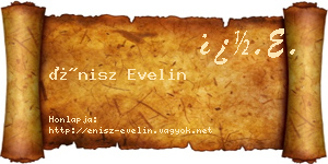 Énisz Evelin névjegykártya