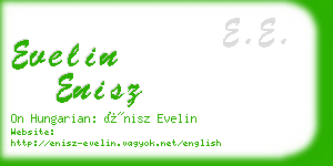 evelin enisz business card